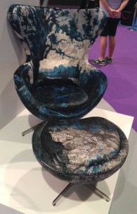 upholstered in polyester